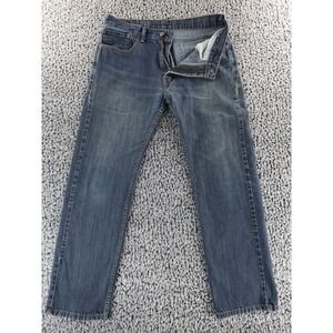 Levis 505 Mens Blue Denim Regular Fit‎ Medium Wash Jean Size 34 x 32